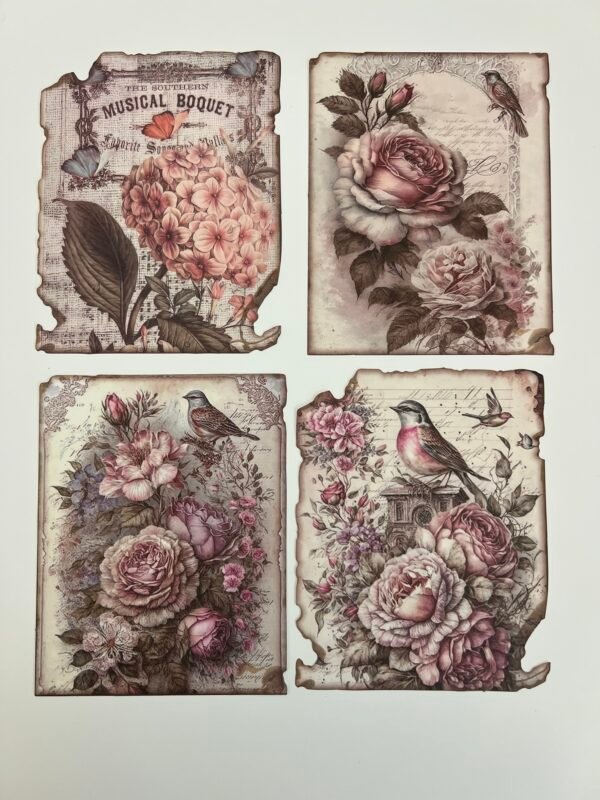 FEUILLES ROSE ROSE SHABBY – Image 2