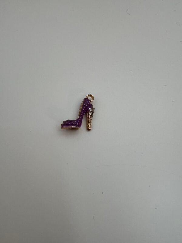 Breloque escarpin violet