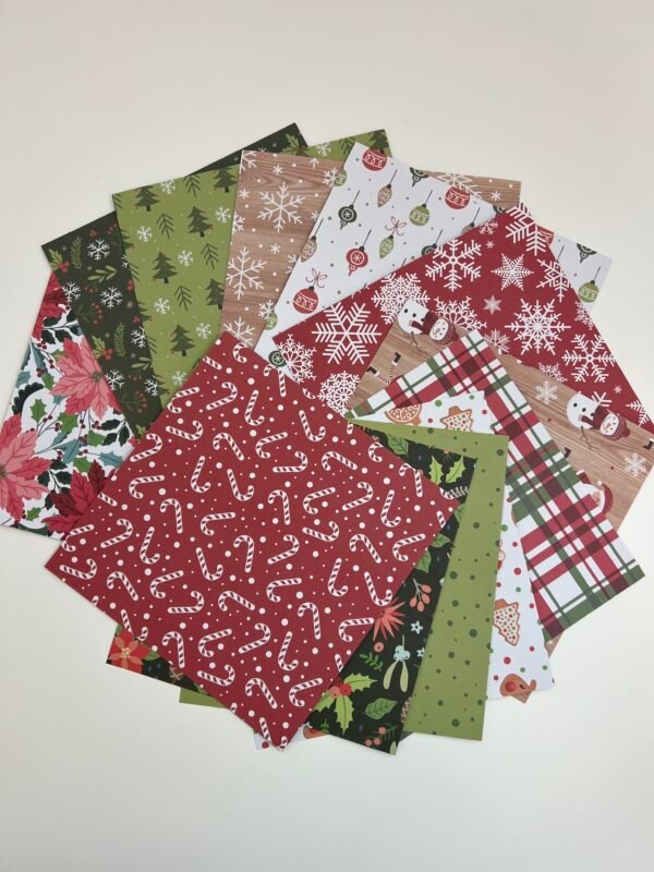 Feuille noël en rouge