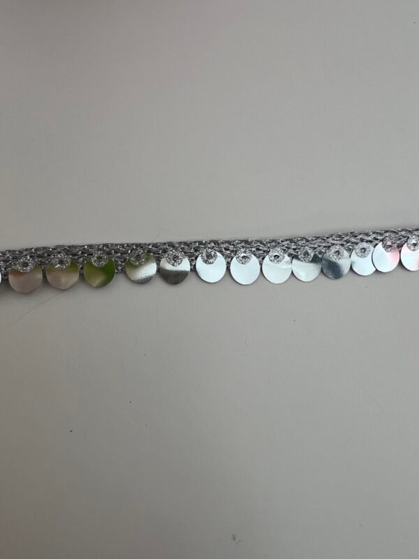 Ruban sequin argent – Image 2