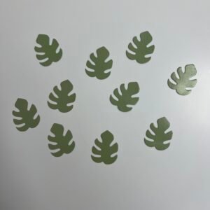Dies cutes feuilles tropicales vertes