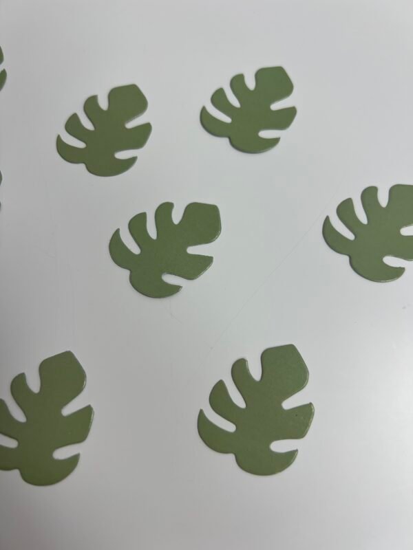 Dies cutes feuilles tropicales vertes – Image 3