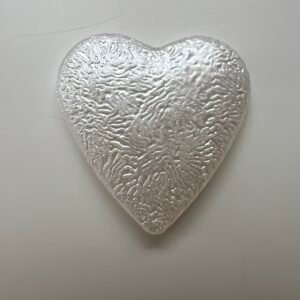 Embellissement coeur blanc