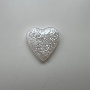 Embellissement coeur blanc moyen