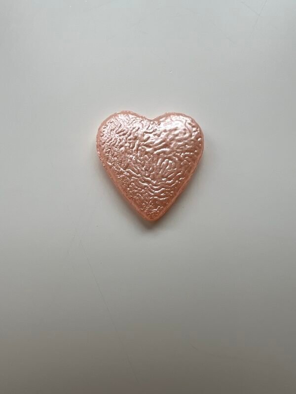 Embellissement coeur saumon petit