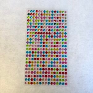 Demi perles multicolores