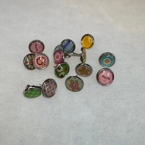 Brads multicolore argentés