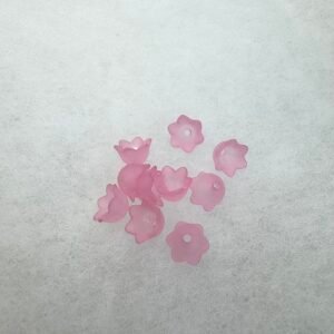 COLLERETTES TULIPES ROSES POUDREES