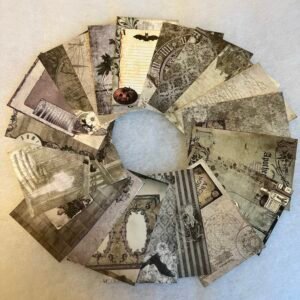 PAPIER 12,5 X 8,5 HALLOWEEN GRIS