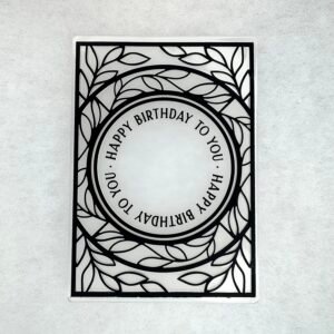 Dossier de gaufrage Happy Birthday