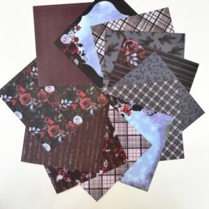 PAPIER 15X15 FLEURS ENCHANTEES