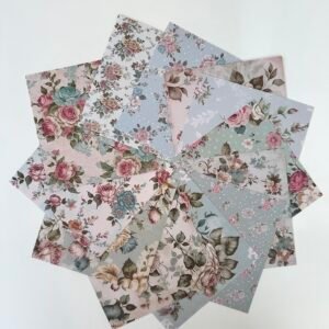 PAPIER 15X15 BOUQUET FLORAL