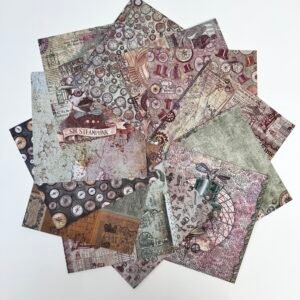 PAPIER HOMME STEAMPUNK 15X15