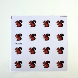 STICKERS ECUREUILS RONDS