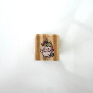 TAMPON BOIS LICORNE "COUCOU"