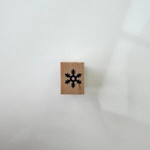 TAMPON BOIS FLOCON DE NEIGE