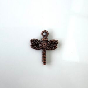 Breloque libellule bronze