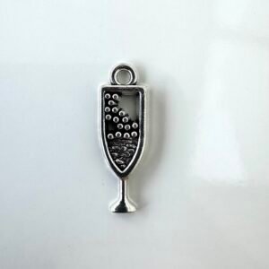 Breloque verre à champagne