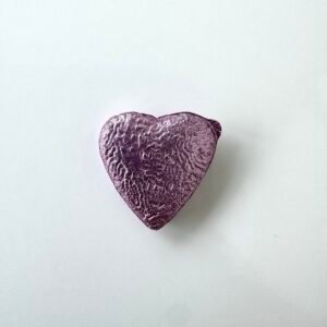 Embellissement cœur violet petit