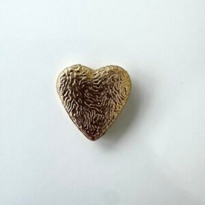 Embellissement cœur doré moyen