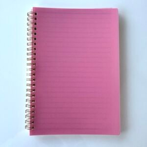 Carnet à spirale rose