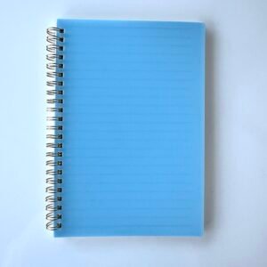 Carnet à spirale bleu