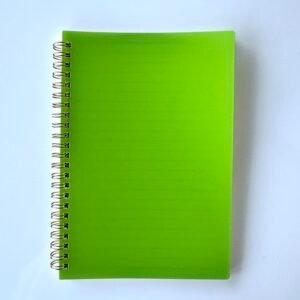 Carnet à spirale vert