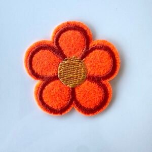 Thermocollant fleur orange