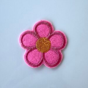 Thermocollant fleur rose clair