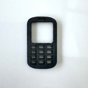 Sujet bois téléphone