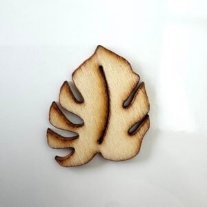 Sujet bois feuille tropical