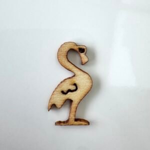 Sujet bois flamand rose