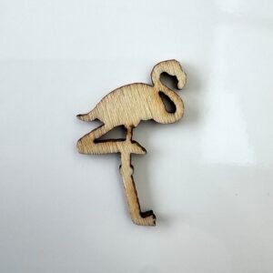 Sujet bois flamand rose