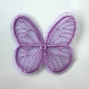 Embellissement papillon brodé