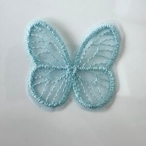 Embellissement papillon brodé