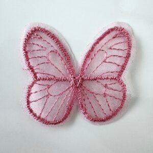 Embellissement papillon brodé