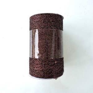 Ruban de table marron à paillette