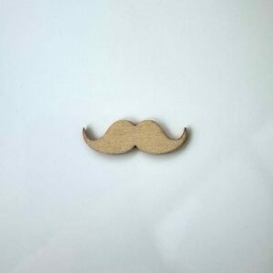 Sujet bois moustache
