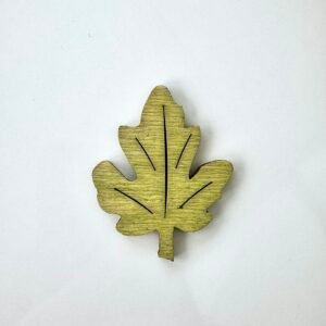 Sujet bois feuille de chêne verte