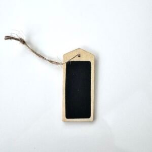 Sujet bois étiquette