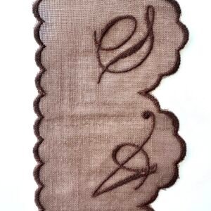 Dentelle Alphabet marron