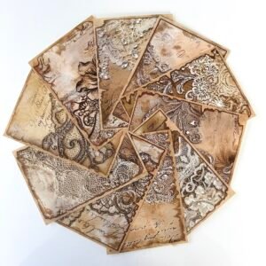 PAPIER 14X10 DENTELLES ET DIAMANTS