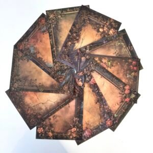 PAPIER 14X10 ENCADREMENT FLEURI