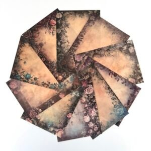 PAPIER 14 X10 CADRES FLEURIS