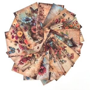 PAPIER 14X10 FLEURS DE JARDIN