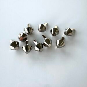 Grosses attaches parisiennes argentées