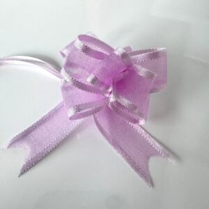 Embellissement nœud surprise rose