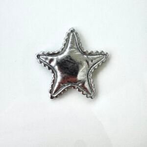 Embellissement étoile puffy argenté