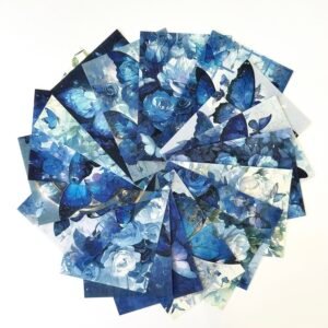 PAPIER 14X10 PAPILLON BLEU