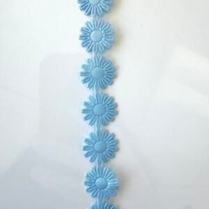 Fleurs plates cousus